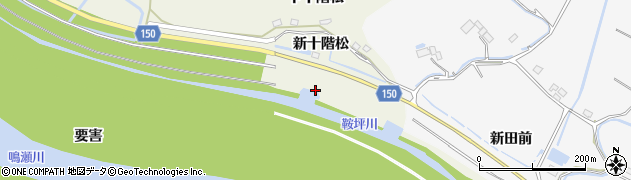 宮城県東松島市西福田新十階松周辺の地図