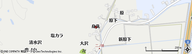 宮城県富谷市二ノ関身洗周辺の地図