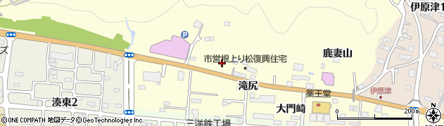 宮城県石巻市湊（根上り松）周辺の地図