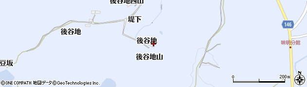 宮城県大郷町（黒川郡）味明（後谷地）周辺の地図