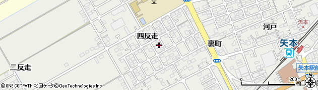 宮城県東松島市矢本四反走周辺の地図