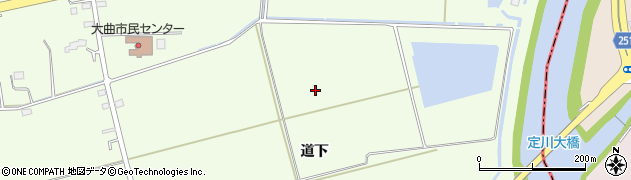 宮城県東松島市大曲（道下）周辺の地図