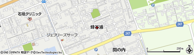 宮城県東松島市矢本蜂谷浦周辺の地図
