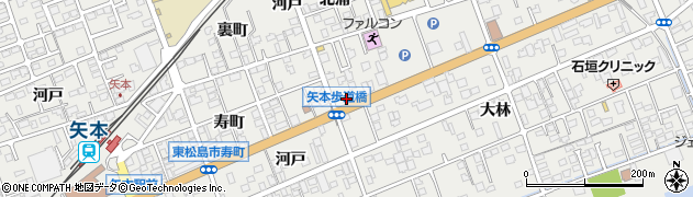 宮城県東松島市矢本北浦192周辺の地図