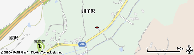 宮城県東松島市高松（川子沢）周辺の地図