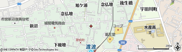 宮城県石巻市渡波（念仏壇）周辺の地図