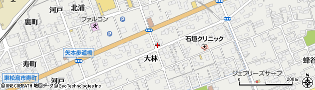 宮城県東松島市矢本北浦17周辺の地図