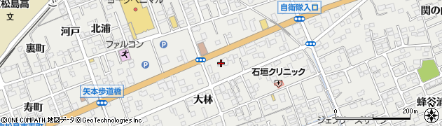 宮城県東松島市矢本北浦14周辺の地図