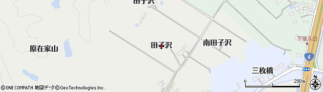 宮城県富谷市二ノ関田子沢周辺の地図
