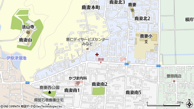 〒986-0043 宮城県石巻市鹿妻北の地図