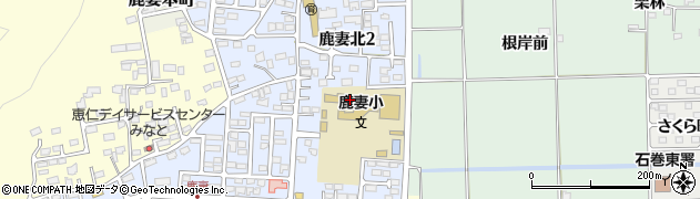 石巻市立鹿妻小学校周辺の地図