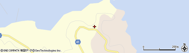 宮城県女川町（牡鹿郡）高白浜周辺の地図