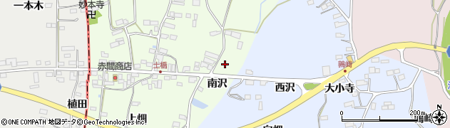 宮城県大郷町（黒川郡）土橋（南沢）周辺の地図