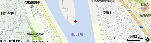 宮城県石巻市中瀬5周辺の地図