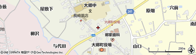 宮城県大郷町（黒川郡）粕川（東長崎）周辺の地図