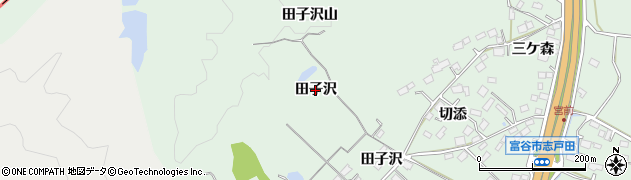 宮城県富谷市志戸田（田子沢）周辺の地図