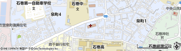 石巻簡易裁判所周辺の地図