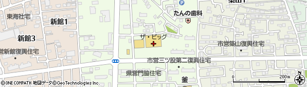 ザ・ビッグ釜大街道店周辺の地図