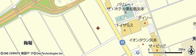 宮城県東松島市小松（梅堀）周辺の地図