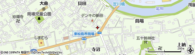 宮城県東松島市大曲筒場47周辺の地図