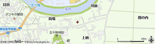 宮城県東松島市大曲川前215周辺の地図