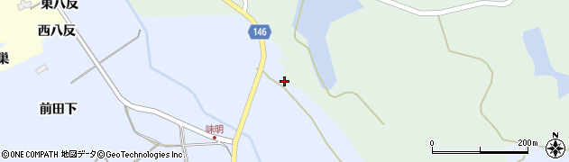 宮城県大郷町（黒川郡）味明（熊野宮）周辺の地図