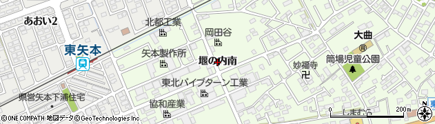 宮城県東松島市大曲（堰の内南）周辺の地図