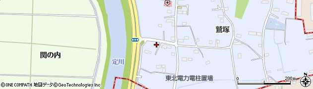 宮城県東松島市赤井鷲塚91周辺の地図