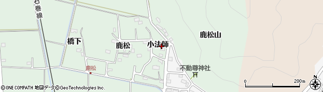 宮城県石巻市渡波（小法師）周辺の地図