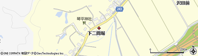 宮城県東松島市小松下二間堀周辺の地図