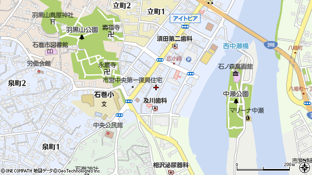〒986-0822 宮城県石巻市中央の地図