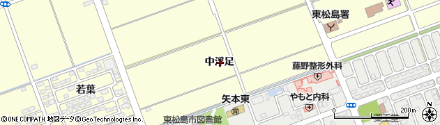 宮城県東松島市小松中浮足周辺の地図