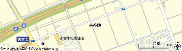 宮城県東松島市小松（谷地）周辺の地図