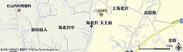 宮城県大郷町（黒川郡）粕川（海老沢）周辺の地図