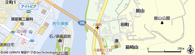 八幡町周辺の地図