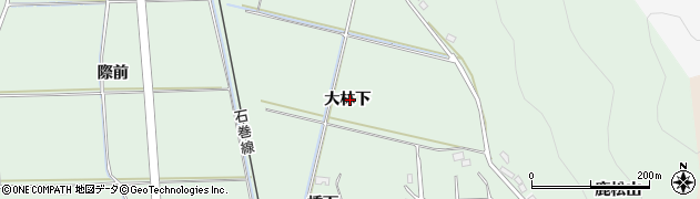 宮城県石巻市渡波（大林下）周辺の地図