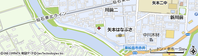 宮城県東松島市赤井川前二168周辺の地図