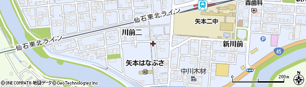 宮城県東松島市赤井川前二231周辺の地図