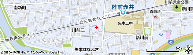 宮城県東松島市赤井川前二236周辺の地図