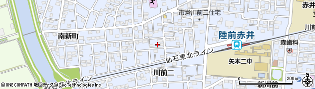 宮城県東松島市赤井川前二189周辺の地図