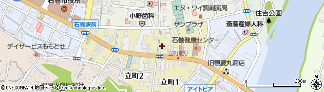 北日本銀行石巻支店 ＡＴＭ周辺の地図