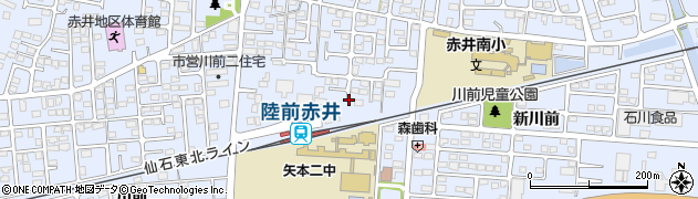 宮城県東松島市赤井（川前一）周辺の地図