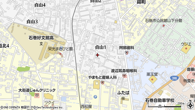 〒986-0851 宮城県石巻市貞山の地図