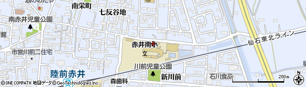 宮城県東松島市赤井川前一番周辺の地図
