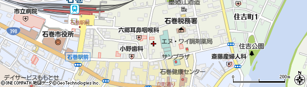 宮城県石巻市千石町1周辺の地図