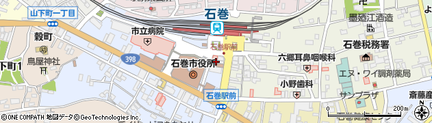 ビッグエコー BIG ECHO 石巻駅前店周辺の地図