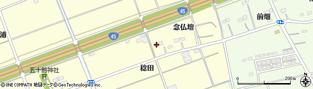 宮城県東松島市小松稔田22周辺の地図