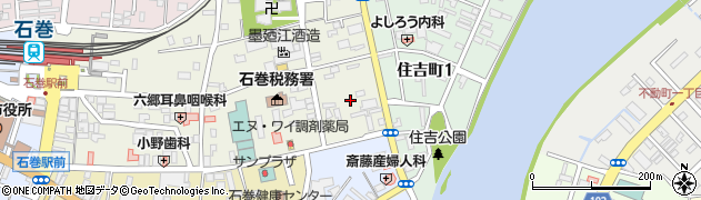 宮城県石巻市千石町4周辺の地図
