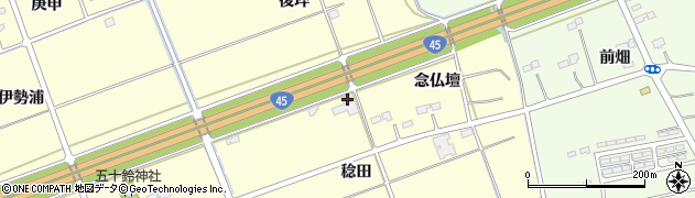 宮城県東松島市小松稔田12周辺の地図