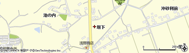 宮城県東松島市小松（堰下）周辺の地図